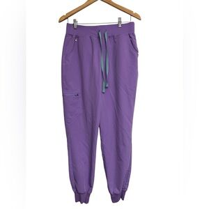 FIGS Zamora Jogger Scrub Pants Women's Medium Purple